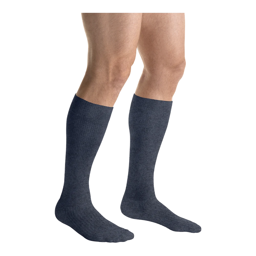 JOBST ActiveWear closed-toe knee-high compression socks in Denim