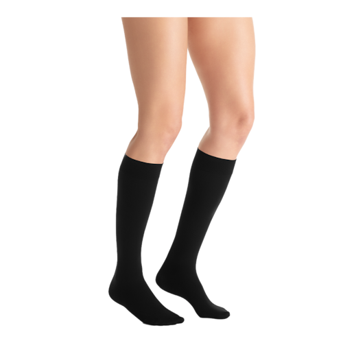 JOBST Opaque black knee-high compression stockings