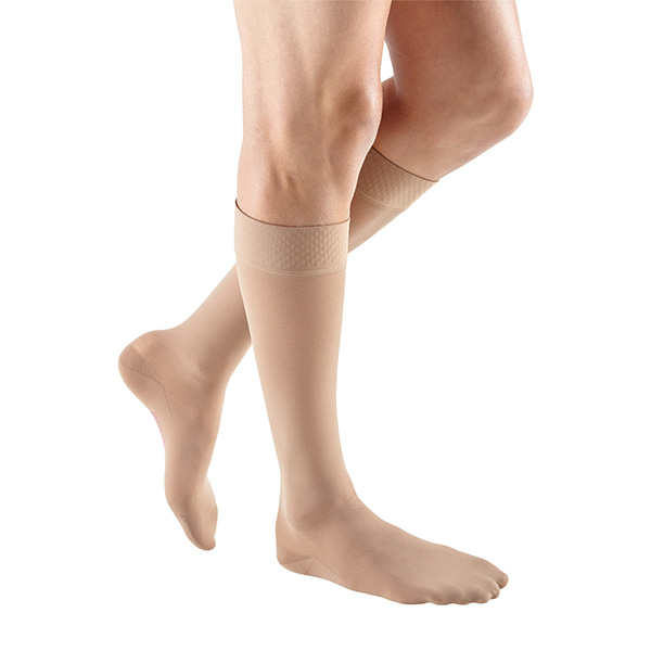 Mediven Plus beige calf-high compression stocking