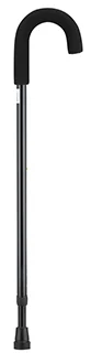 NOVA Cane with Curved Handle, Black