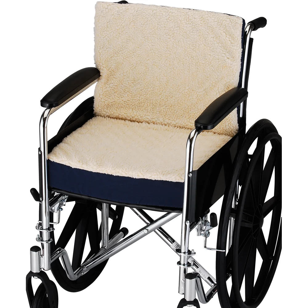 NOVA 3" Convoluted Seat & Back Foam Cushion With Fleece Cover For 18" X 16" Wheelchair