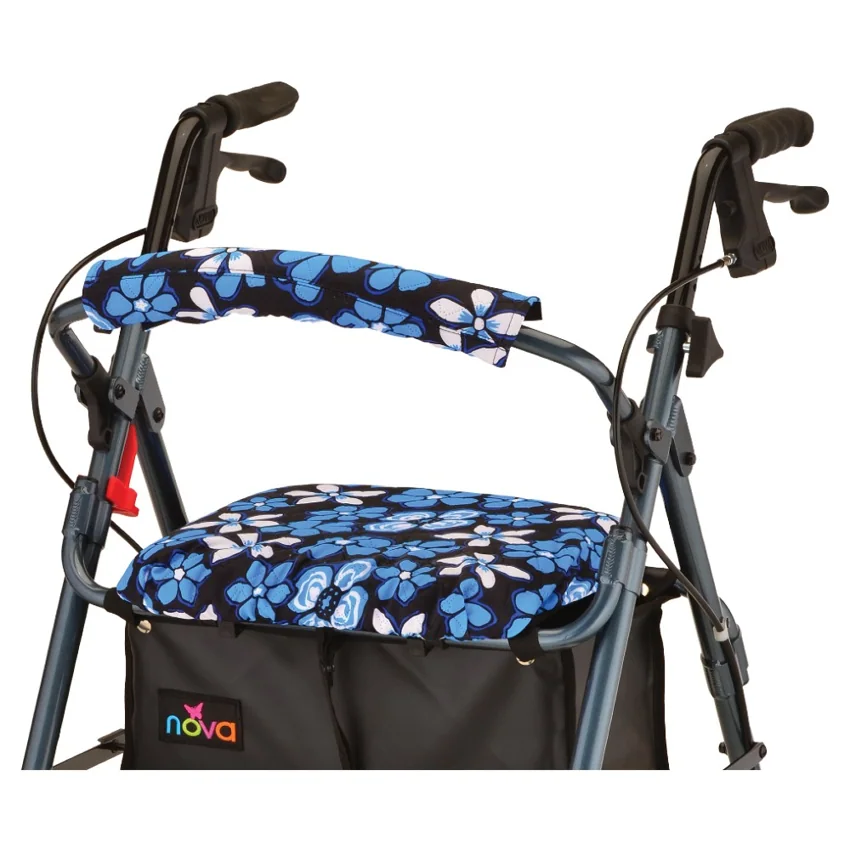 NOVA Seat and Back Cover For Rolling Walkers - Aloha Blue