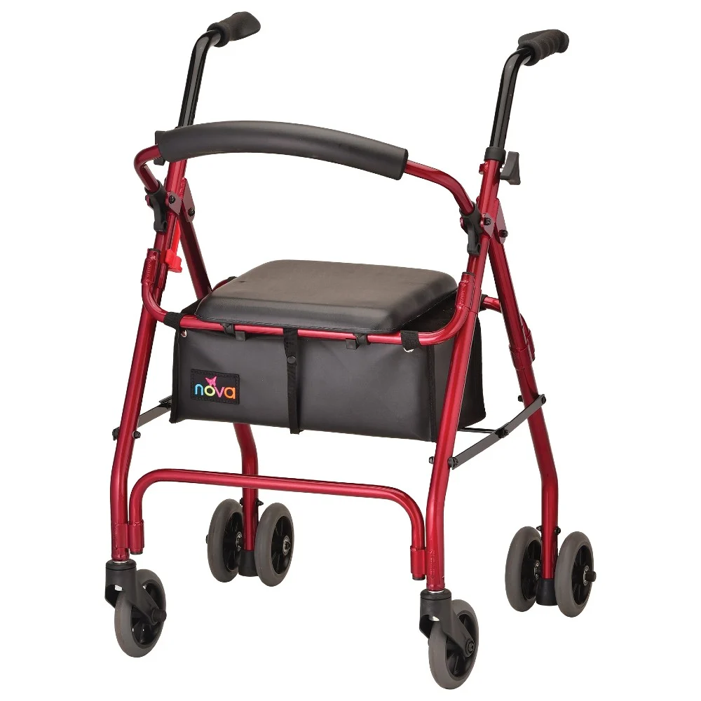 NOVA Cruiser Classic Rolling Walker- Red