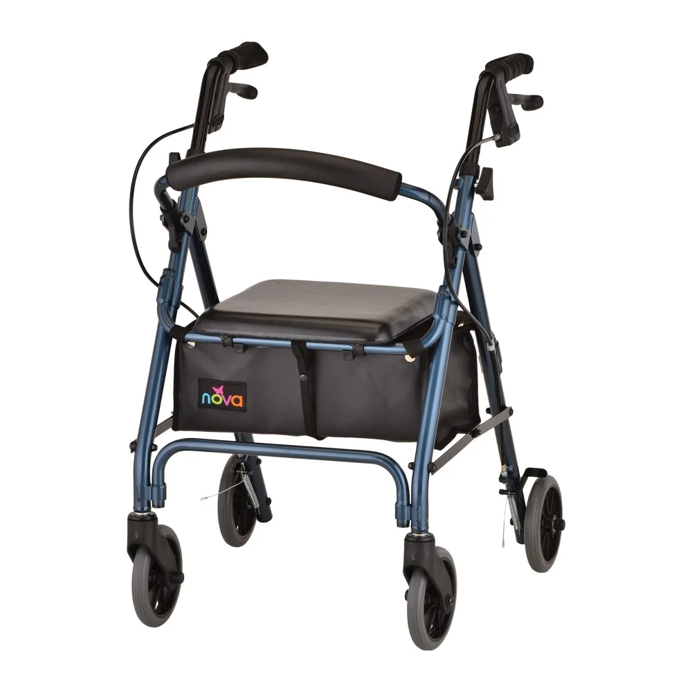 NOVA GetGO Petite Narrow Rolling Walker, Blue