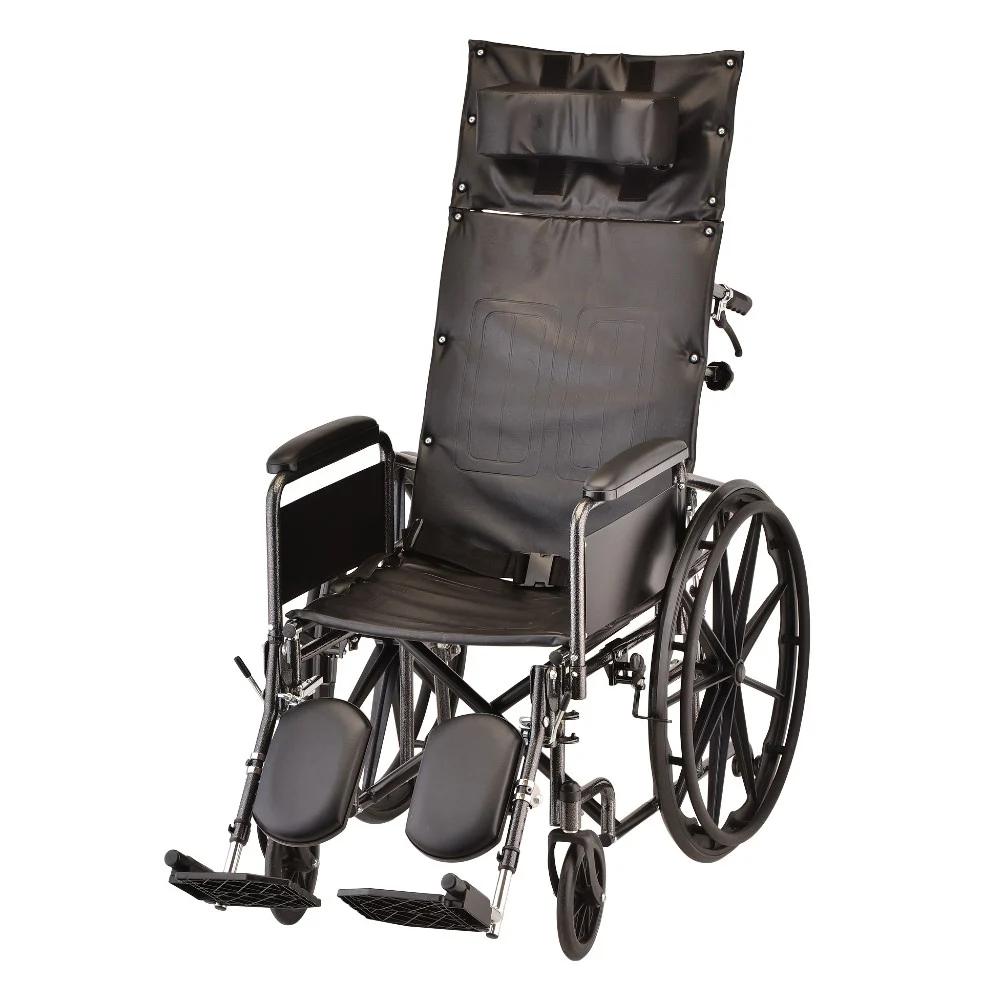 NOVA Recliner Wheelchair - 16" With Full Arms & Elevating Leg Rest
