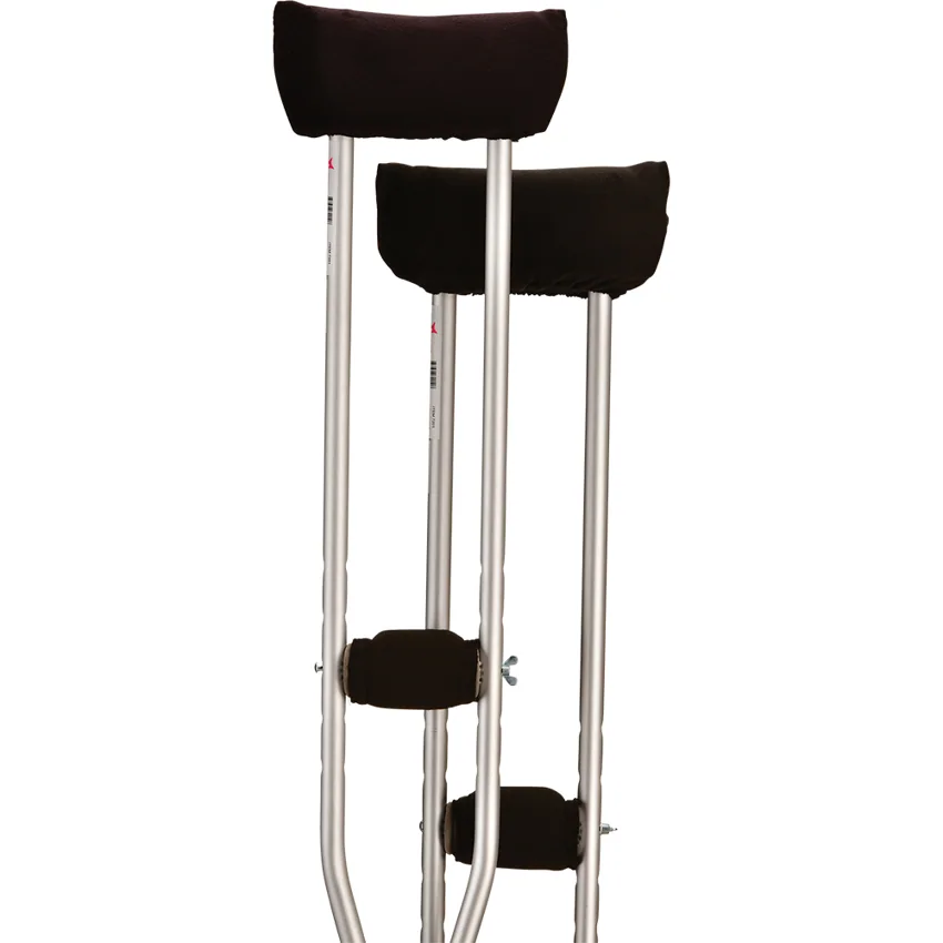 NOVA Crutch Cushion Set - Black Microfiber