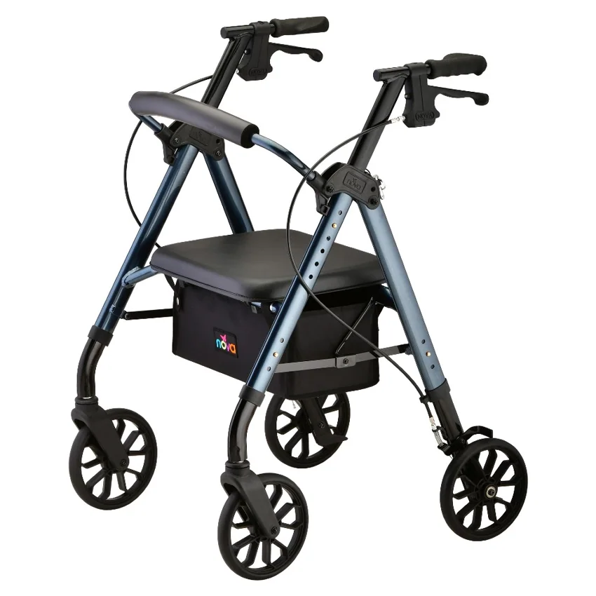 Blue NOVA STAR 8 rollator