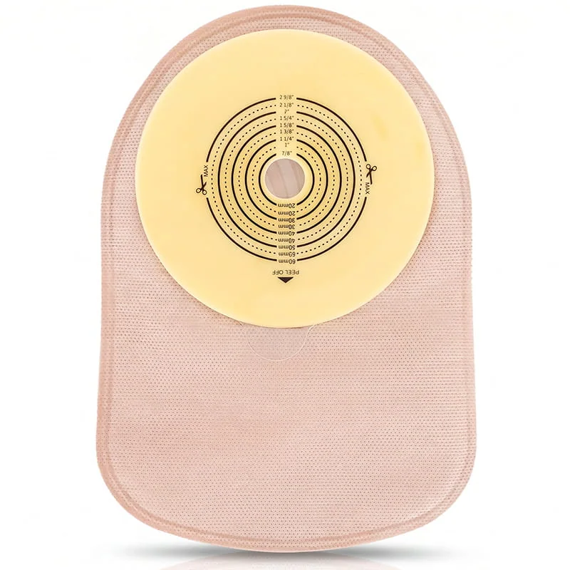 Vive one-piece ostomy pouch with a cut-to-fit skin barrier