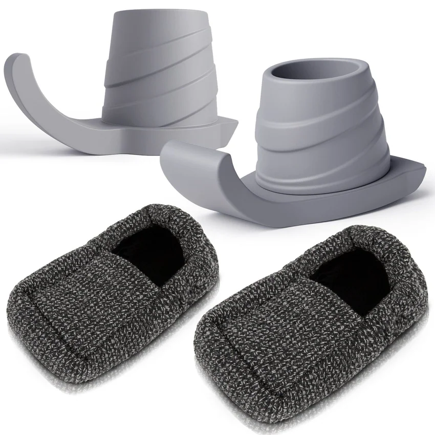 Vive Health Heavy-Duty Walker Ski Glides & Fabric Covers